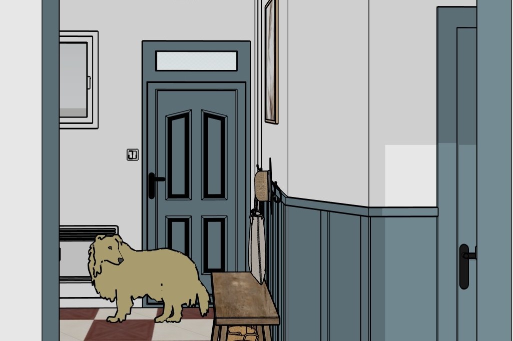 Modélisation 3D du projet de Décoration d'intérieur à Merville