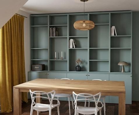 Salle à manger transformée grâce à la Psychologie de l'habitat à Merville